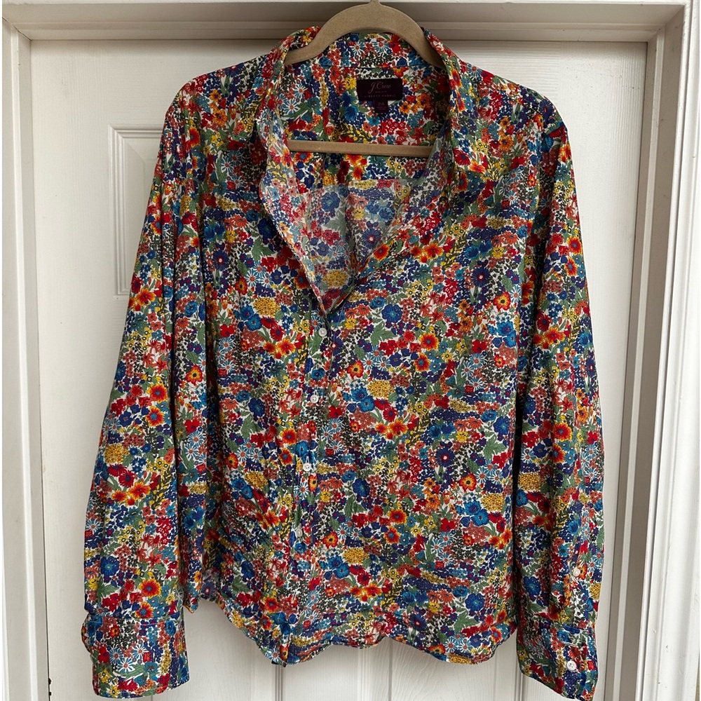 J.Crew Liberty Fabric button up